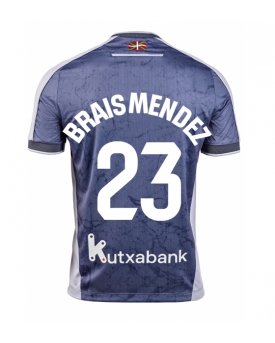Billige Fotballdrakt Real Sociedad Brais Mendez #23 Replika Bortedrakt 2025-26 Kortermet Billige Fotballdrakt Real Sociedad Brais Mendez #23 Replika Bortedrakt 2025-26 Kortermet